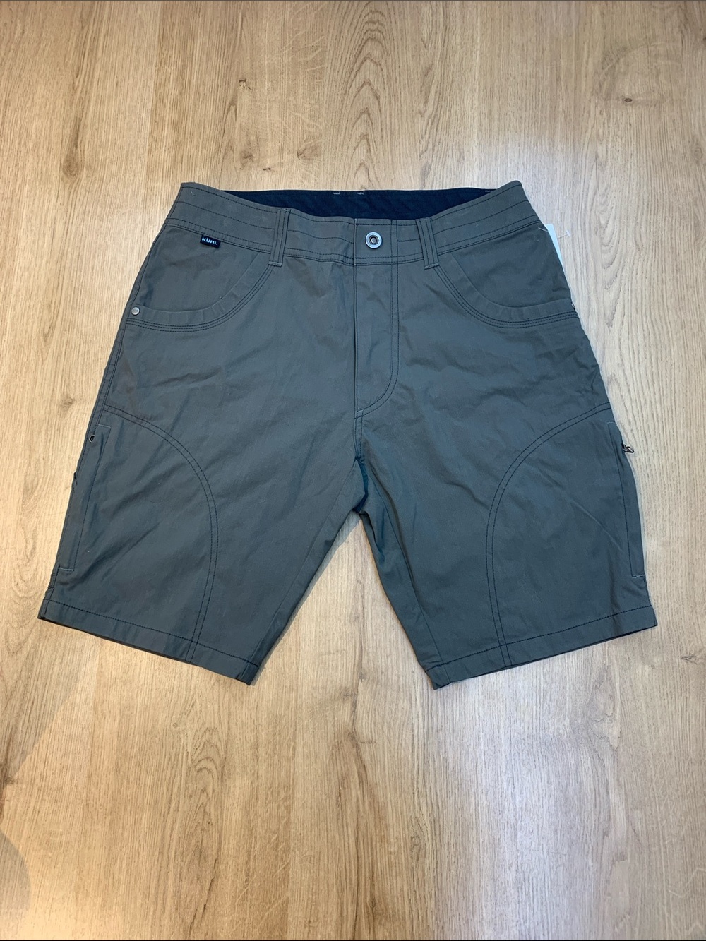 KUHL Renegade Shorts Men's Size 30 Carbon Gray Hiking Outdoor Vintage Patina Dye
